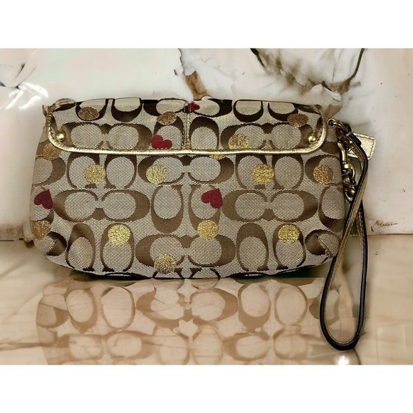 Coach F18870 Laura Signature Secret Admirer Tote & Matching Large Wristlet - Picture 11 of 13